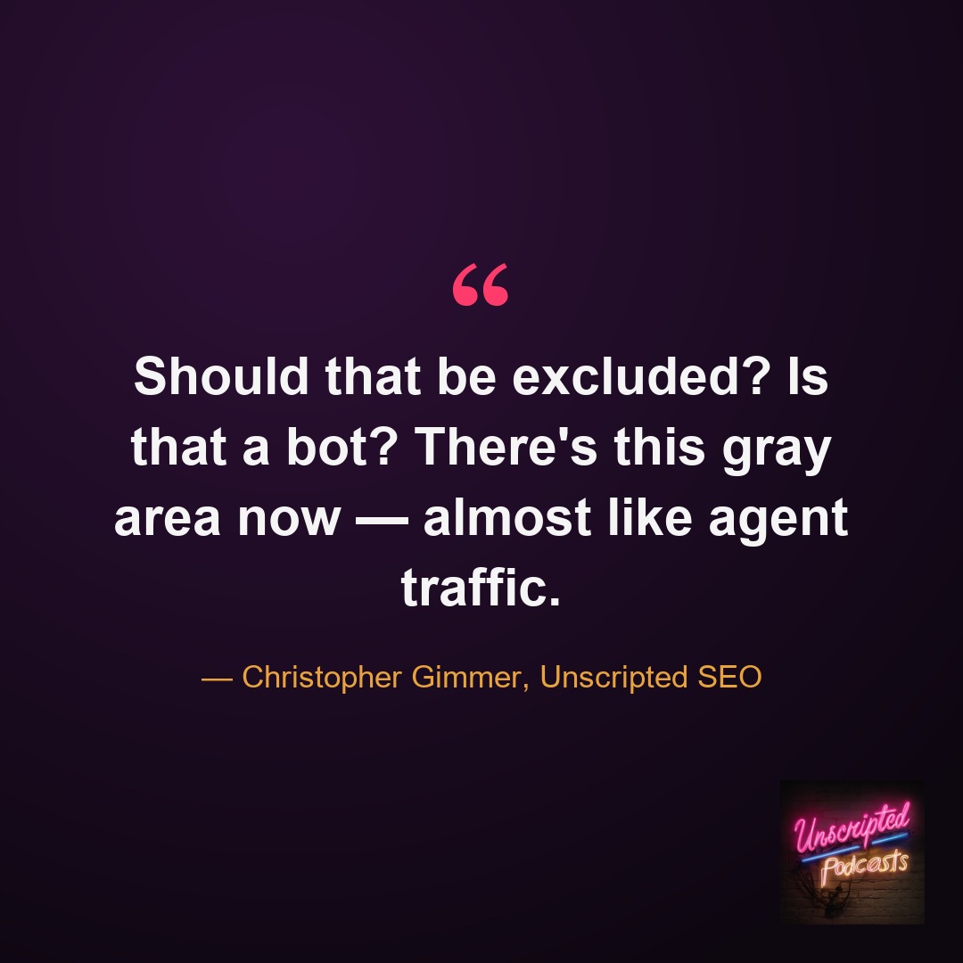What counts as a visitor now? Agent traffic — Christopher Gimmer