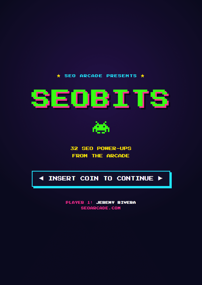 SEObits 8-bit ebook cover