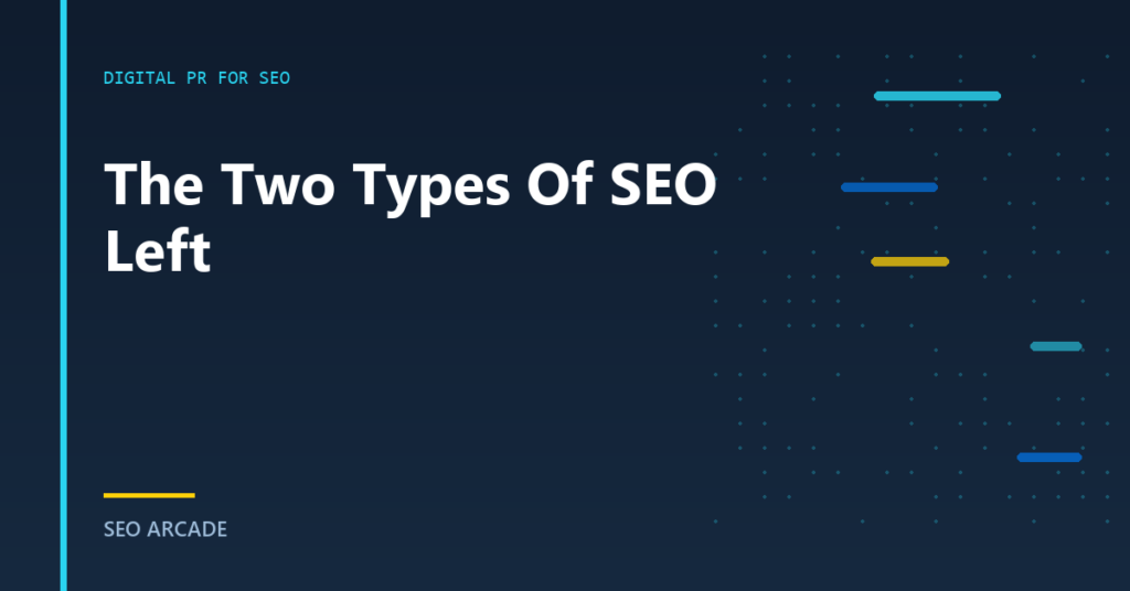 A two-column split showing a technical SEO's task list beside a digital PR practitioner's task list with the overlap shaded.