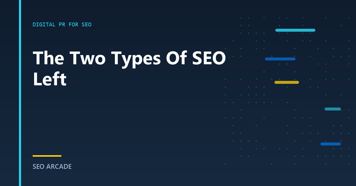 A two-column split showing a technical SEO's task list beside a digital PR practitioner's task list with the overlap shaded.